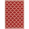Homeroots 5 x 8 ft. Red & Ivory Trellis Indoor & Outdoor Area Rug 388661 - alternate 1